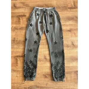Amiri "Chemist" Multi-Patch Leather Star Joggers